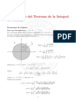 Aplicacion del teorema de la integral de Cauchy