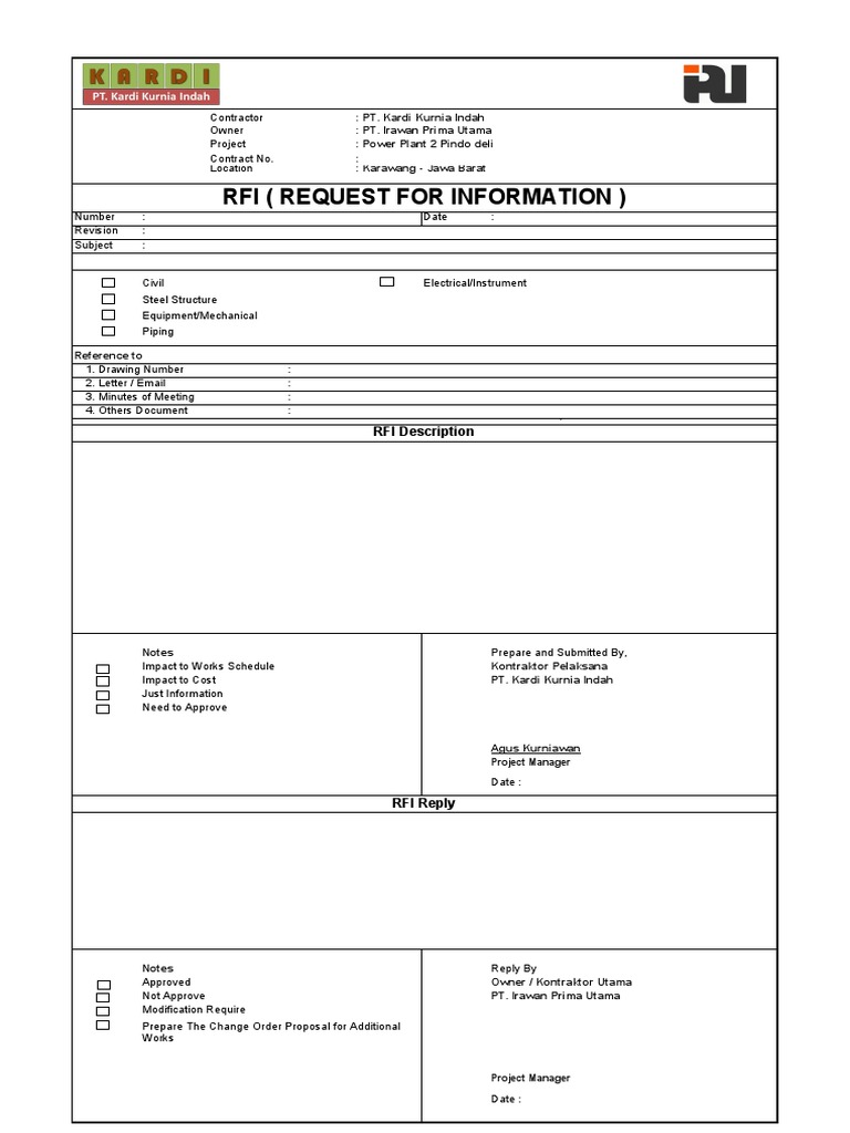 Rfi (Request For Information) PDF Procurement Supply Chain Management