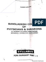 FCPS Surgery Syllabus #ARB