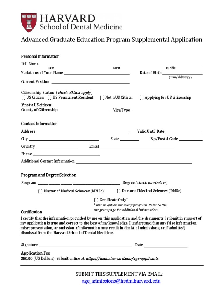 Advanced Graduate Education Program Supplemental Application | PDF ...