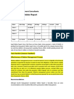 Task 4 Aged Debtor Report