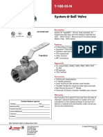 System-6 Ball Valve: T-100-SS-N