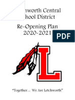 Letchworth District Reopening Plan 2020-21