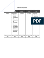 Quarter 1 Pe Weekly Schedule