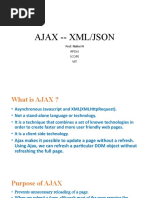 Ajax - Xml/Json: Prof. Nalini N AP (SR) Scope VIT