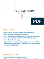 Ajax - Xml/Json: Prof. Nalini N AP (SR) Scope VIT