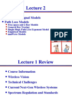 TX and RX Signal Models Path Loss Models