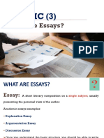 Topic 3 What Are Essay