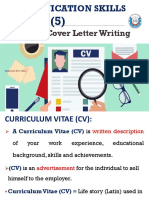 Topic 5 CV and Cover Letter PDF