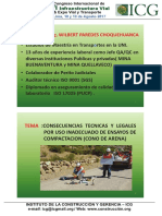 D2 - Sab - P01.4 - W - Paredes - CONSECUENCIAS TÉCNICAS Y LEGALES DEL MAL USO DE CONO DE ARENA PDF