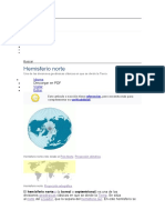 el hemisferio norte ,una vista ensayo