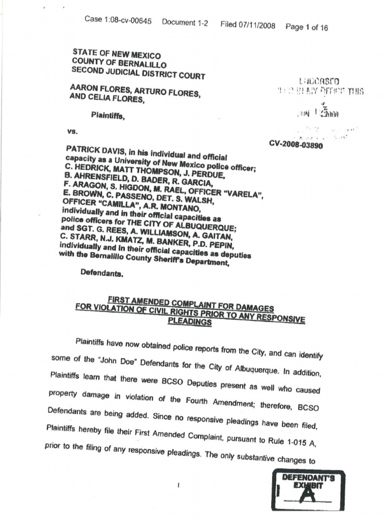 A/ Flores Complaint PDF