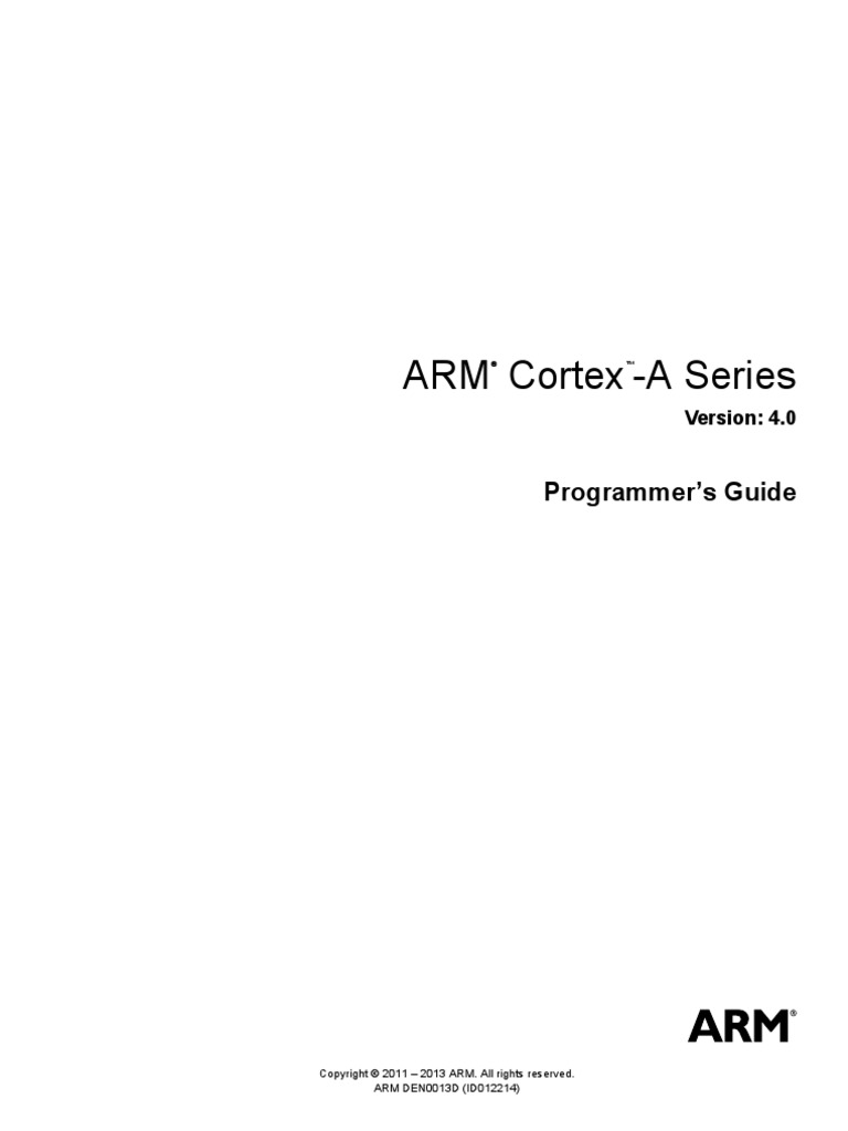 Armv7 A Cortex A Series PG PDF PDF Arm Architecture Cpu Cache