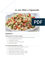 Garbanzos Con Atún y Aguacate