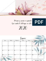 Calendario Flores