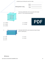 Kedudukan Titik, Garis Dan Bidang Dalam Ruang - Print - Quizizz PDF