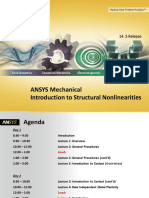 ANSYS Mechanical Introduction To Structural Nonlinearities: Course Agenda
