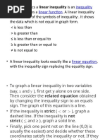 Linear Inequalities