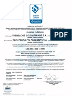 Certificado Trenzacol 2.022