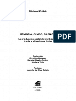 Michael Pollak - Memoria, Olvido, Silencio. La Producción Social de Identidades Frente A Situaciones Límite PDF