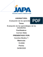 tarea evaluacion de los apredizajes buena