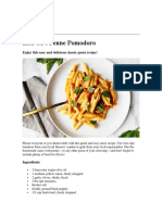 Lisa Oz's Penne Pomodoro: Enjoy This Easy and Delicious Classic Pasta Recipe!