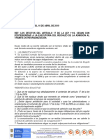 ASPECTOS RELACIONADOS CON LAS ESTIPULACIONES DE LA LEY..