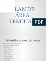 PLAN DE ÁREA Lenguaje 