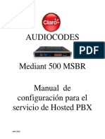 Manual de Audiocodes - v3.1 Version 7.20