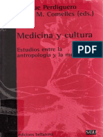 PERDIGUERO, E_ COMELLES, J. (2000). Medicina Y Cultura. Estudios entre la antropología y la medicina