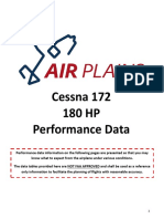 Cessna 172 180 HP Performance Data