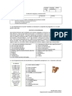 Evaluacion de Lenguaje 5 Basico (Rectificacion de Saberes)