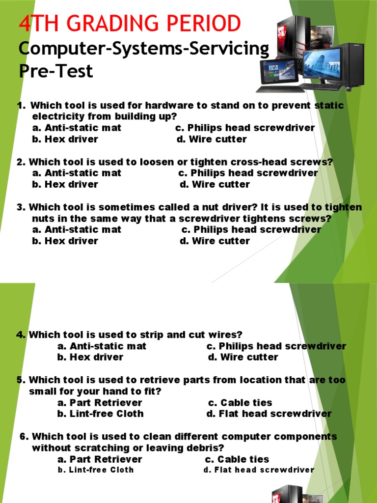 No Answer. Pre-Test Computer | PDF | Computer Data Storage | Usb Flash ...