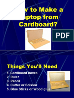 How To Make A Laptop From Cardboard?