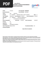 Certificado de Incapacidad Nueva EPS 2022 | PDF