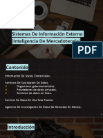 Sistemas de Información Externo (Inteligencia de Mercadotecnia)