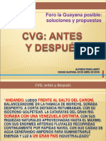 CVG Antes y Despues-Ing. Alfredo Rivas Lairet PDF