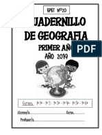 1° Año - Materia Geografía - Cuadernillo 2019 PDF