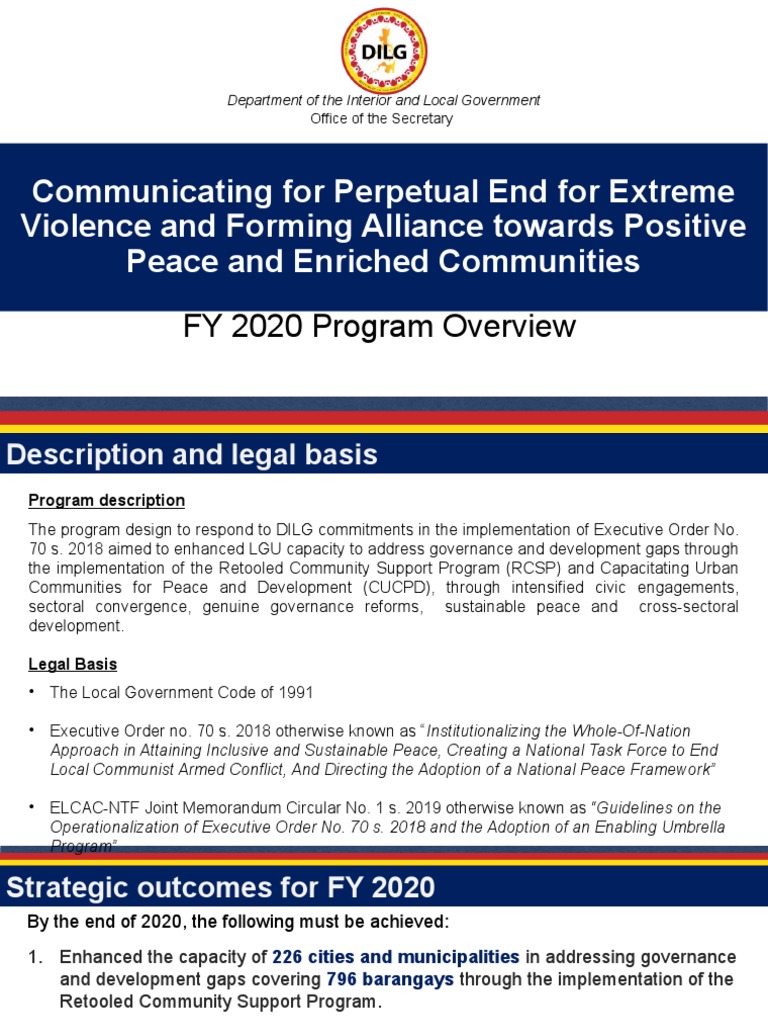 Enhancing LGU Capacity for Peace Development | PDF | Governance | Policy