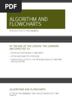 ALGORITHM AND FLOWCHARTS