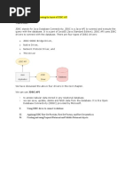 Defining and creating the layout of JDBC API