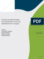 Estudio de Determinantes de Conectividad A La Red de Saneamiento en Uruguay