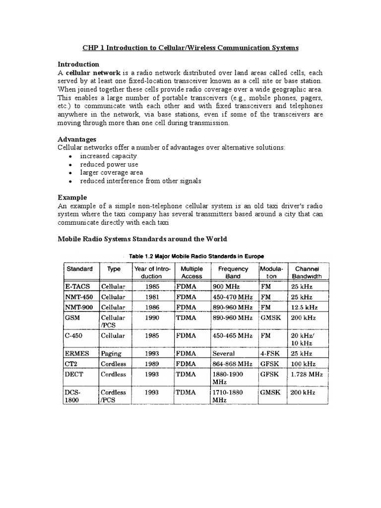 Cellular Networks Overview | PDF | Cellular Network | Base Station