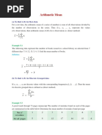 Measure of Central Tendency