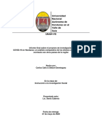 COVID-19 en Honduras Un Analisis Compara PDF