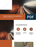 Intervenções Psicanalíticas TRANSFERÊNCIA E CONTRATRANSFERÊNCIA remota.pptx