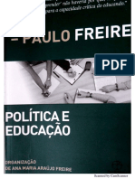 Alfabetização Como Elemento de Formação Da Cidadania - FREIRE PDF