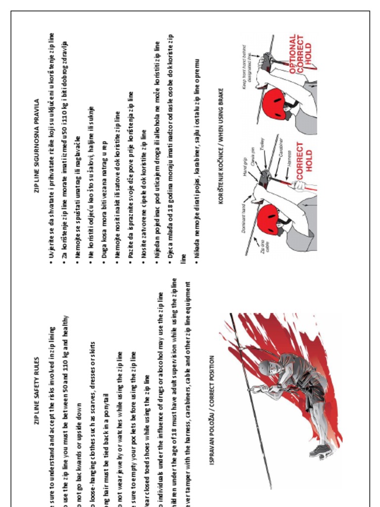 Zip Line Safety Rules | PDF