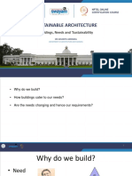 Lecture 2 Buildings, Needs and 'Sustainability