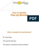 How To Disable: Pop Up Blocker